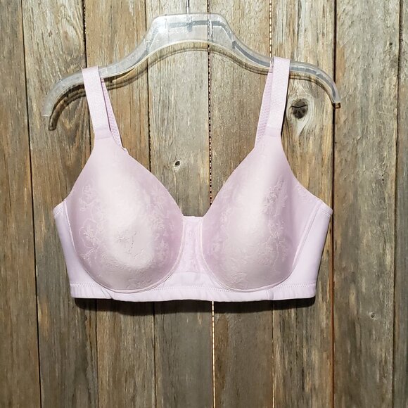Vanity Fair Bra 40D Full Figure Beauty Lavender Back Smoother Wireless 71380 - Picture 1 of 4